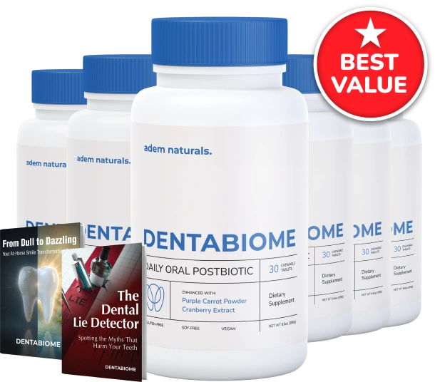 DentaBiome 6 bottle most popular pack 180 day gum health supply